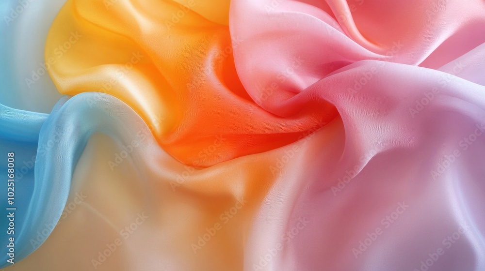 Obraz premium A close-up shot of a vibrant and colorful fabric with intricate patterns and textures