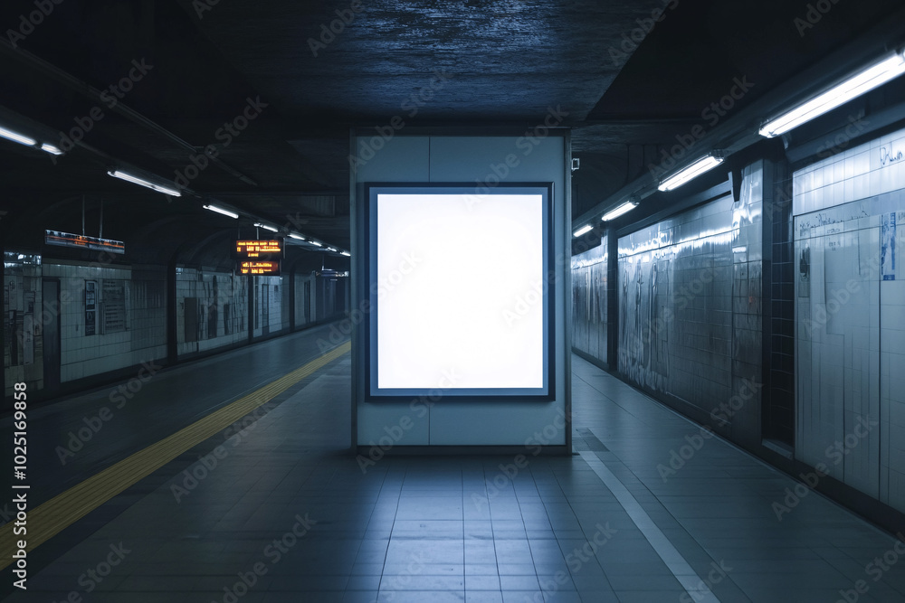 Blank advertising billboard mockup Blank advertising billboard mockup
