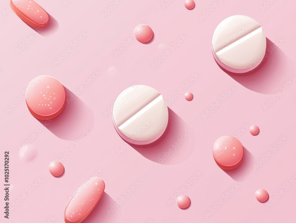 pink pills background pink pills background