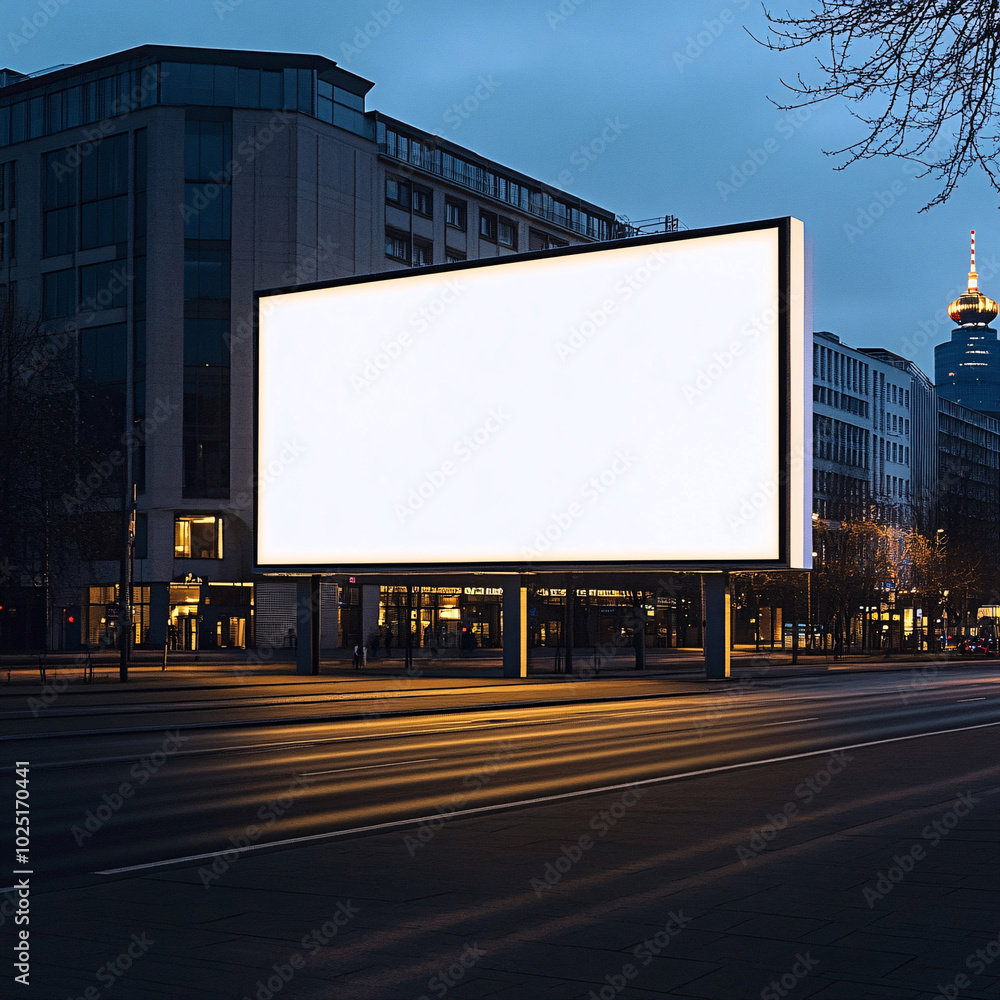 Blank advertising billboard mockup Blank advertising billboard mockup