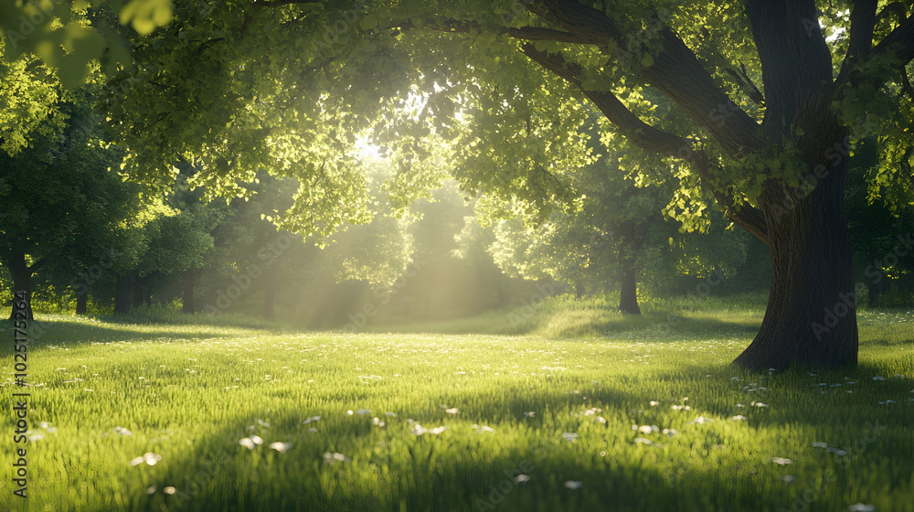 sun rays in the forest sun rays in the forest