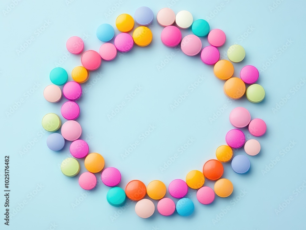 Obraz premium heart shaped candies