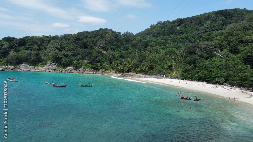 Vista Área de Praias Paradisíacas na Thailandia. Vista Área de Praias Paradisíacas na Thailandia.