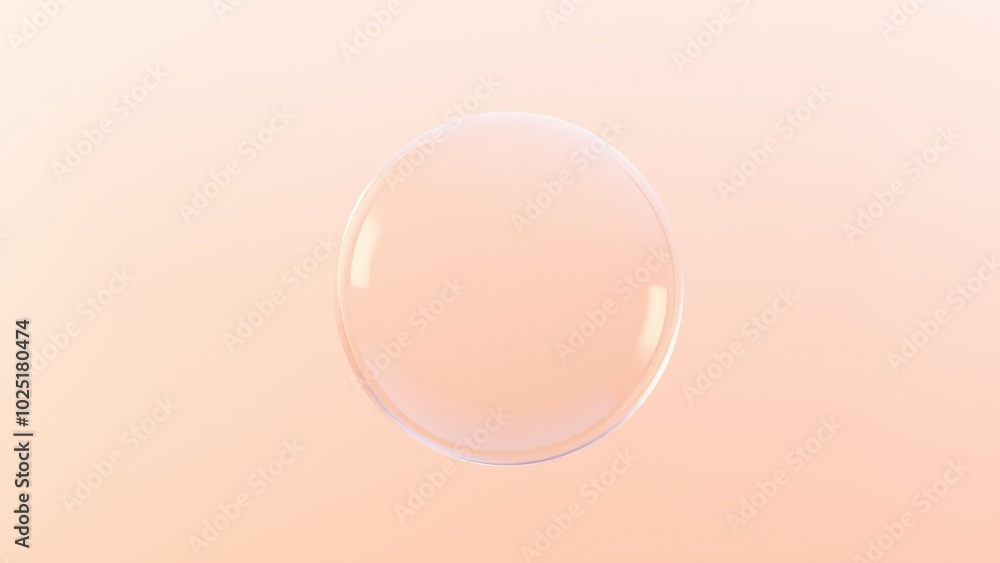 Bubble on the soft gradient background. Bubble on the soft gradient background.