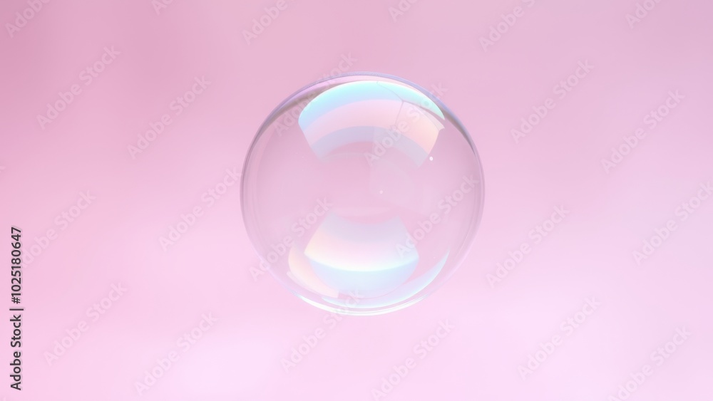 Bubble on the soft gradient background. Bubble on the soft gradient background.