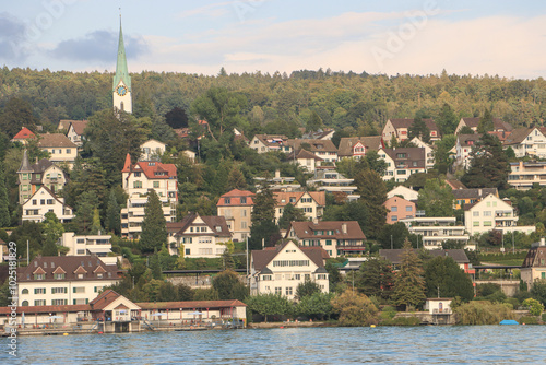 Blick auf Zollikon am Zürichsee photo