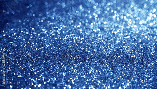 Glittering blue texture creating a sparkling background effect for artistic projects or celebrations