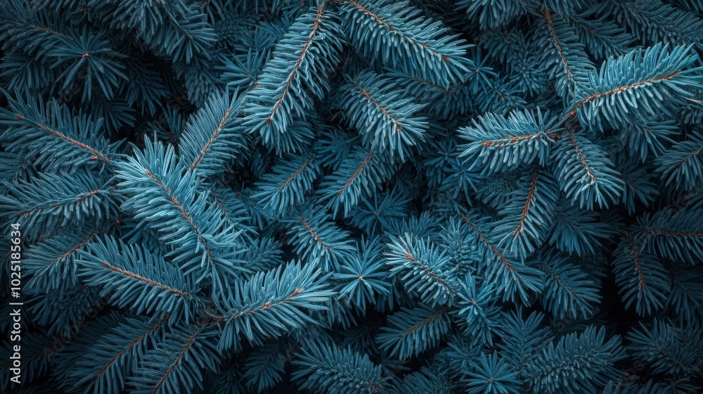 The Blue Evergreen Needle Foliage The Blue Evergreen Needle Foliage