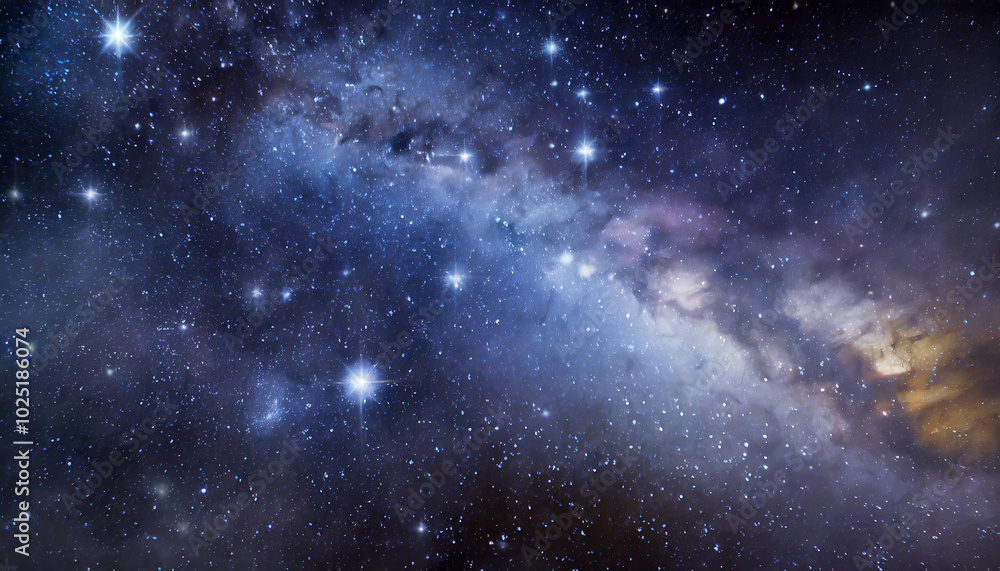 Stunning view of the Milky Way galaxy captured on a clear night with countless stars shining brightly in the dark sky Stunning view of the Milky Way galaxy captured on a clear night with countless stars shining brightly in the dark sky