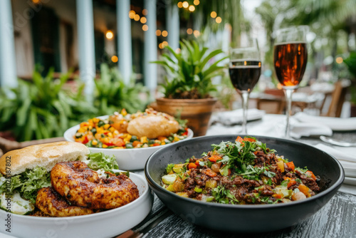 A Festive Outdoor Dining Sc...