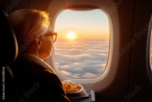 A Passenger Enjoying A Meal...