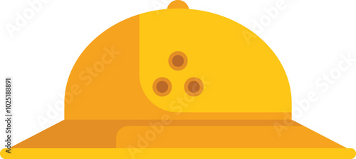This yellow pith helmet is a symbol of exploration and adventure, often worn by explorers, travelers, and adventurers