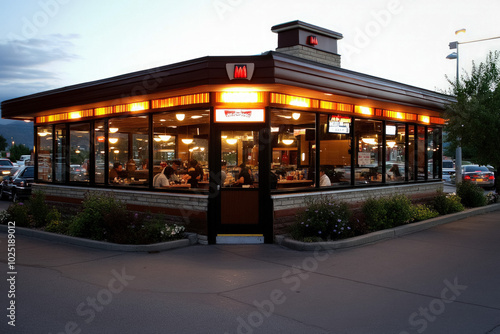 A Twilight Photograph Of A ...