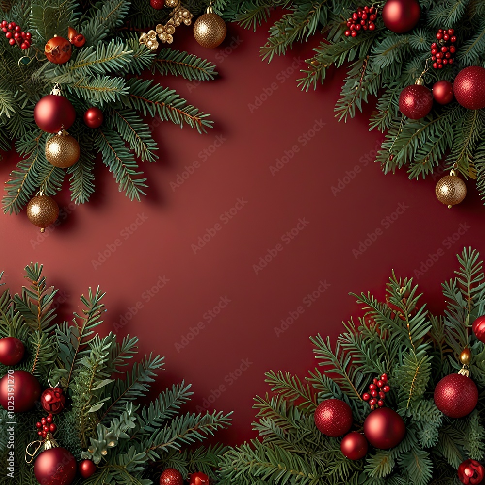 Free Photo christmas wreath with bells and ribbon greeting card Christmas border with copy space festive background Free Photo christmas wreath with bells and ribbon greeting card Christmas border with copy space festive background