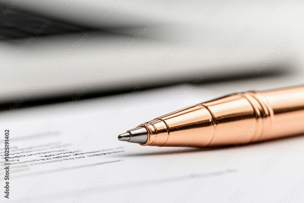 Close-Up View Of A Signed Service Level Agreement Document On A Desk, Next To A Laptop, Emphasizing The Formalization Of A Business Contract Close-Up View Of A Signed Service Level Agreement Document On A Desk, Next To A Laptop, Emphasizing The Formalization Of A Business Contract