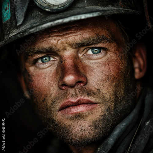 Coal Miner Isolated