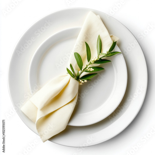 Linen Napkin Isolated