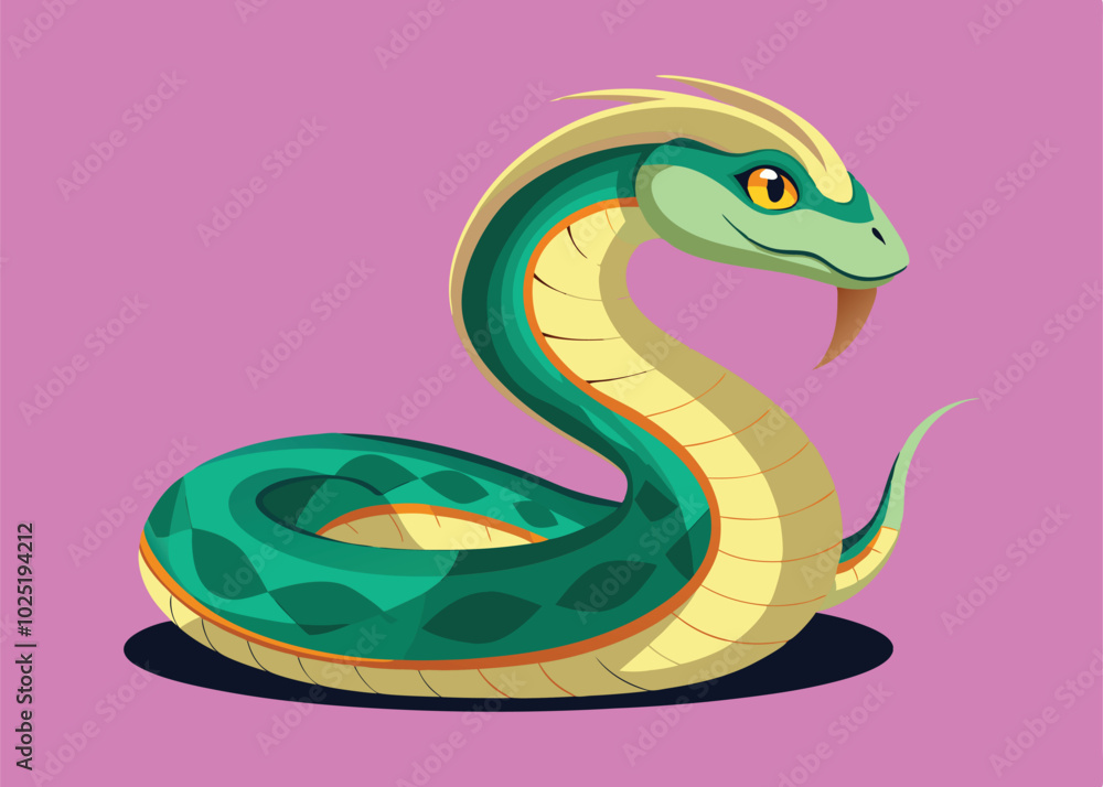 Fototapeta premium snake in the shape of a snake