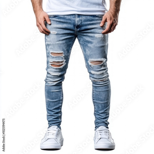 Skinny Jeans Isolated