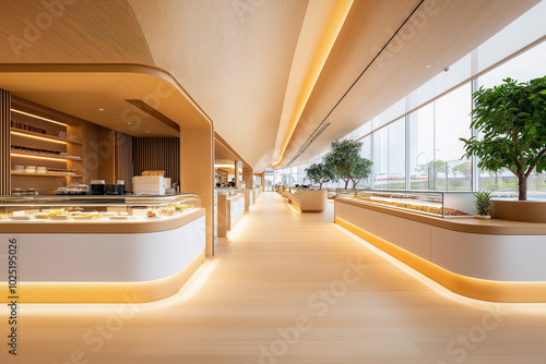 The Interior Of A Modern Fo...