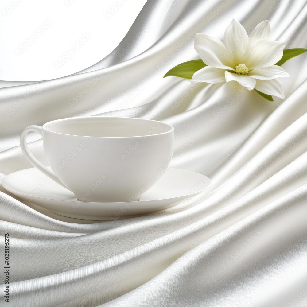 White Linen Napkin Isolated