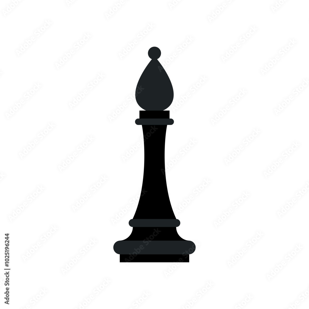 Chess bishops piece isolated. Symbol sign of chess game Chess bishops piece isolated. Symbol sign of chess game