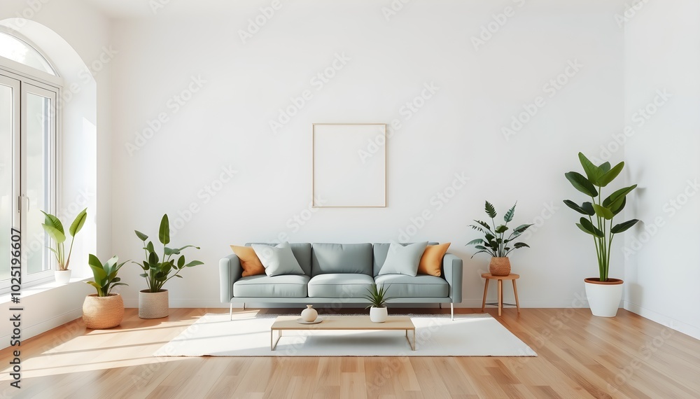 Fototapeta premium Pastel Boho Living Room