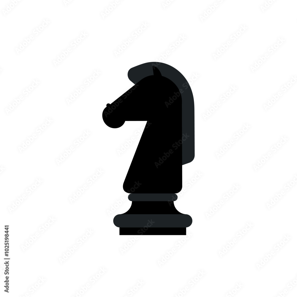 Chess Knight piece isolated. Symbol sign of chess game Chess Knight piece isolated. Symbol sign of chess game