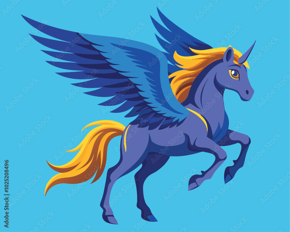 horse with wings vector illustration. horse with wings vector illustration.