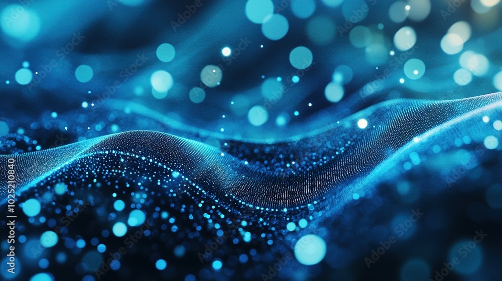 Abstract Blue Background with Glowing Dots and Lines for Technology and Digital Concepts Abstract Blue Background with Glowing Dots and Lines for Technology and Digital Concepts