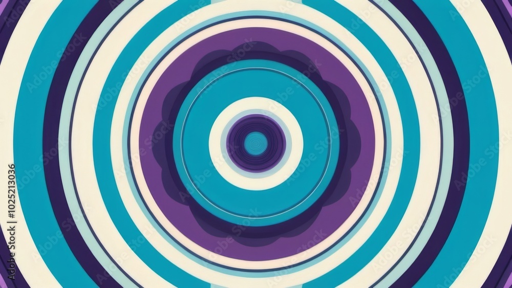A blue and purple optical illusion with a circle at the center A blue and purple optical illusion with a circle at the center