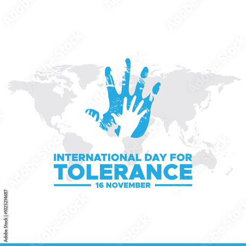 International day for Tolerance is observed every year on November 16, to generate public awareness of the dangers of in tolerance. vector illustration, vector graphic, banner, template design