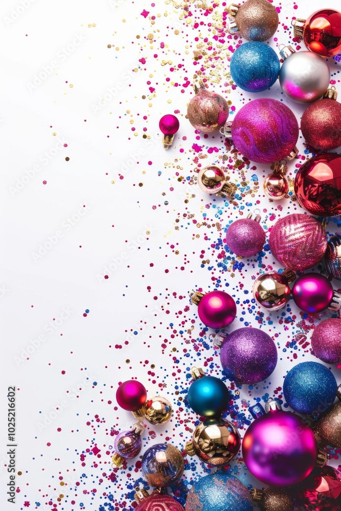 Festive New Year and Christmas Banner Festive New Year and Christmas Banner