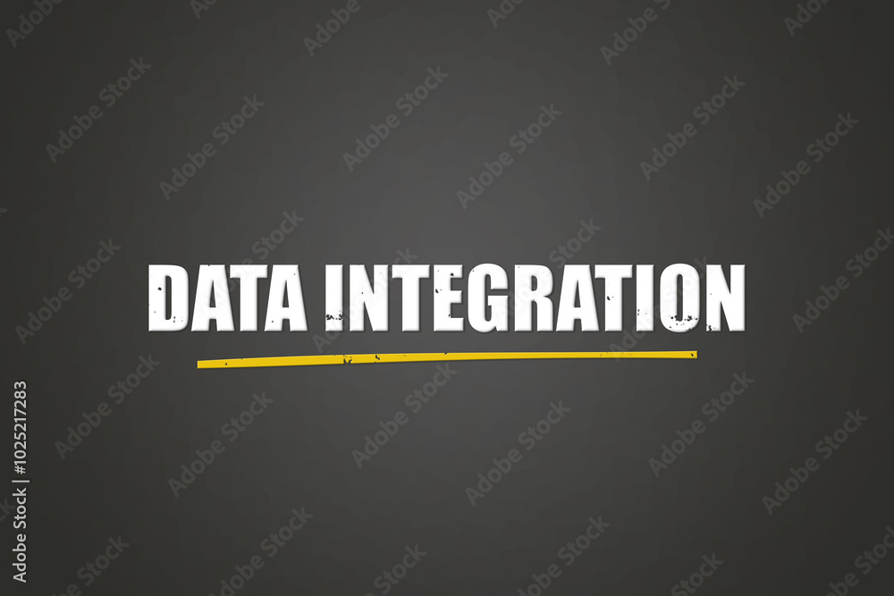 Data Integration. A blackboard with white text. Illustration with grunge text style. Data Integration. A blackboard with white text. Illustration with grunge text style.