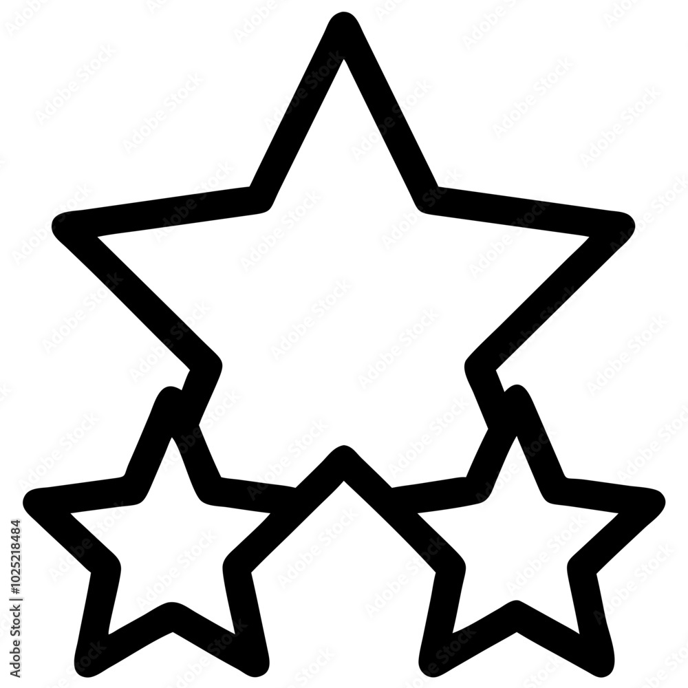 Rating stars icon for reviews in websites and mobile applications Rating stars icon for reviews in websites and mobile applications