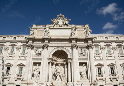 Trevi Fountain's Symbolic Guardians