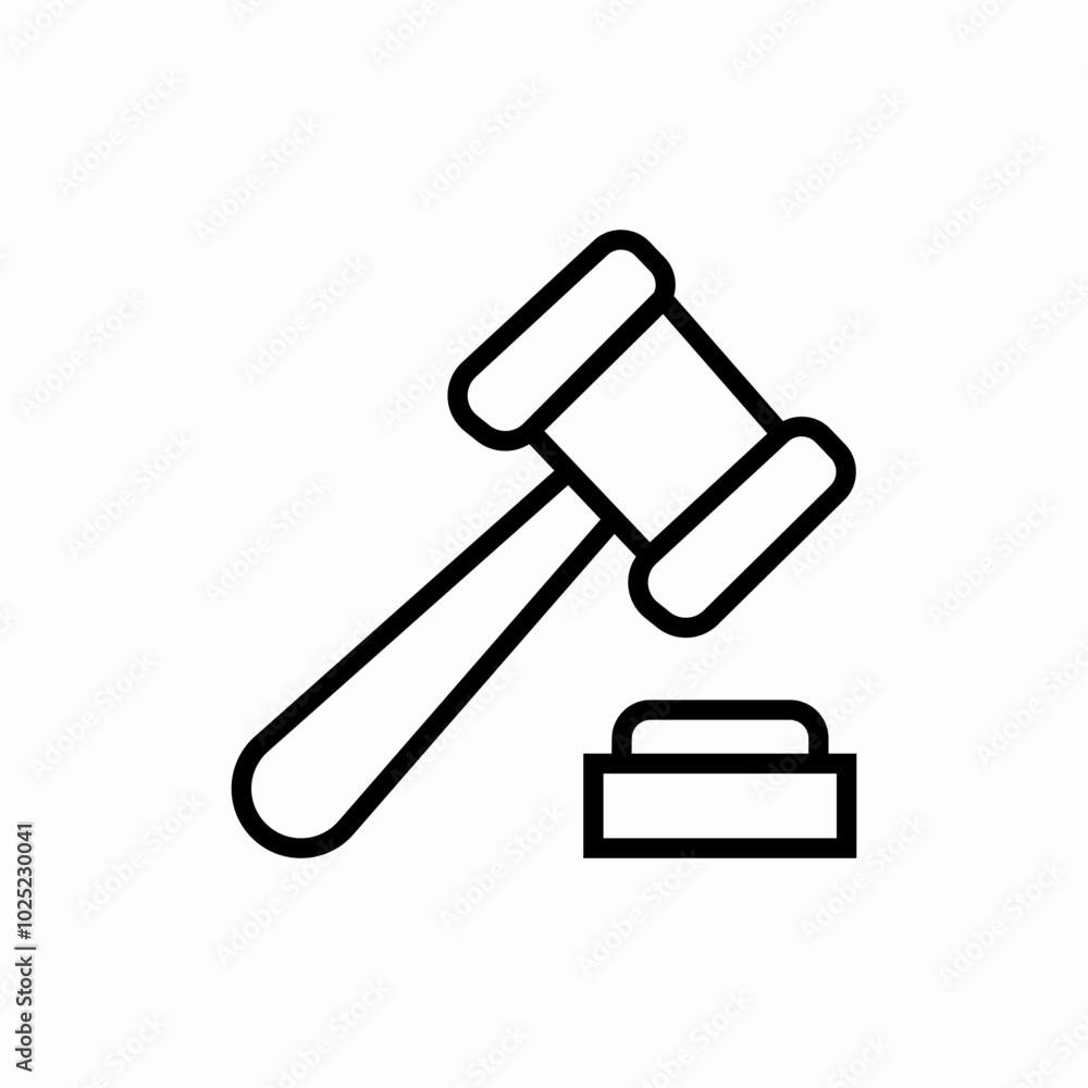 law judge court icon sign vector law judge court icon sign vector