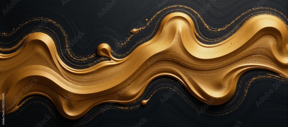 Gold marbled painting with textured background highlights elegant fluidity Gold marbled painting with textured background highlights elegant fluidity