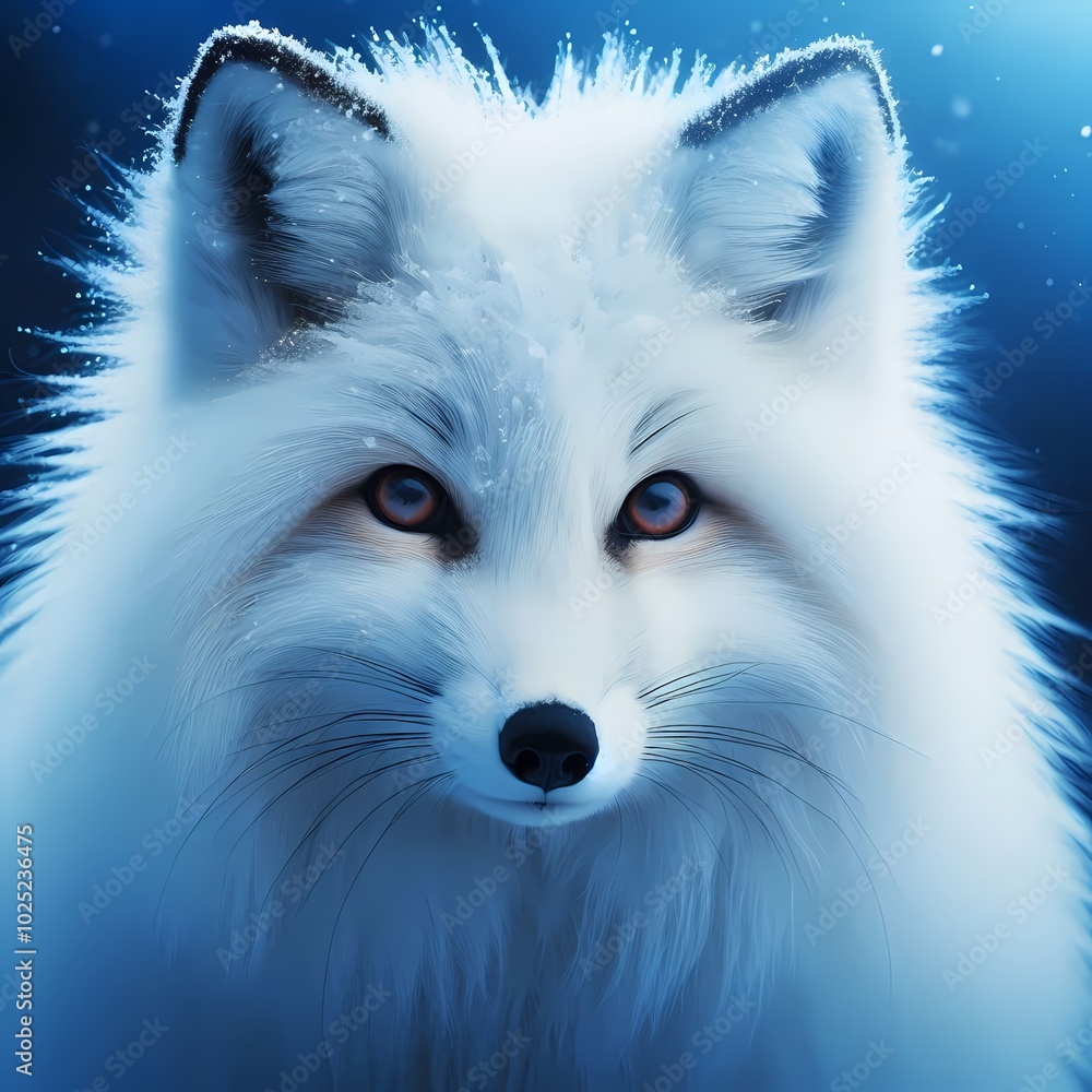 A Beautiful White Fox, Snow White Fox A Beautiful White Fox, Snow White Fox