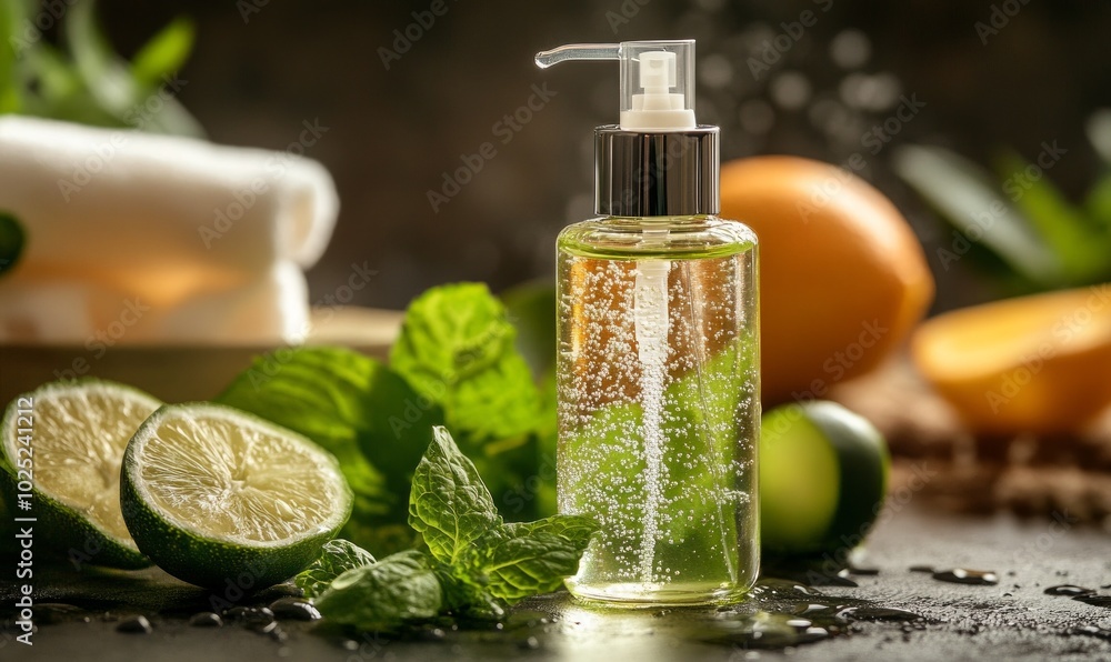 Bottle with cleansing oil Bottle with cleansing oil