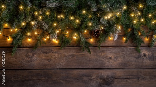 The Lights on Evergreen Branches