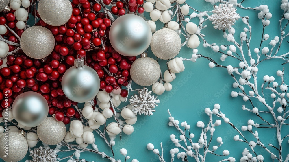 The Festive Christmas Ornament Arrangement The Festive Christmas Ornament Arrangement