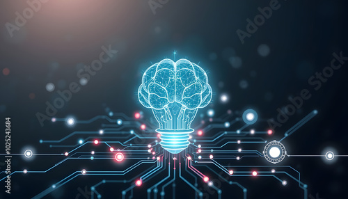 Wallpaper Mural Technology AI. transformation technology to the further. transformation of ideas and the adoption of technology in business in the digital age. Artificial Intelligence assistance system isolated wit Torontodigital.ca