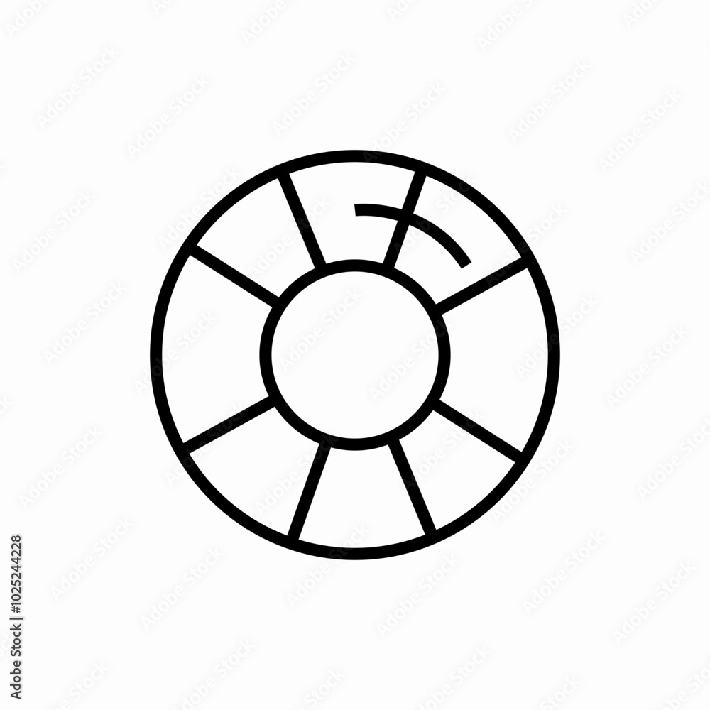 lifebuoy support icon sign vector lifebuoy support icon sign vector