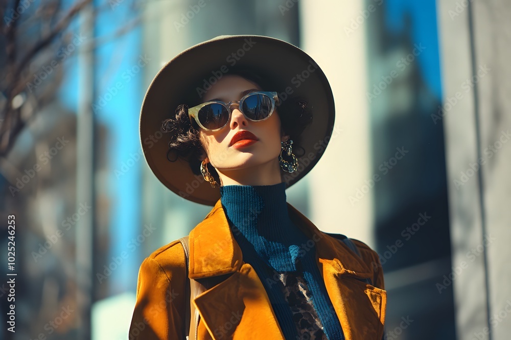 Chic Fashion Street Style: Trendy Outdoor Portraits of Stylish Female Models in Urban Runway Setting Chic Fashion Street Style: Trendy Outdoor Portraits of Stylish Female Models in Urban Runway Setting