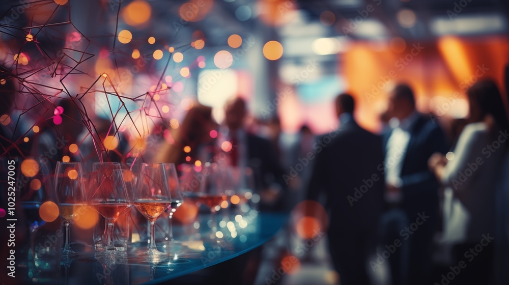 Abstract blurred defocused tradeshow event exhibition business convention show job fair technology expo Organization company trade fair event. Abstract blurred defocused tradeshow event exhibition business convention show job fair technology expo Organization company trade fair event.