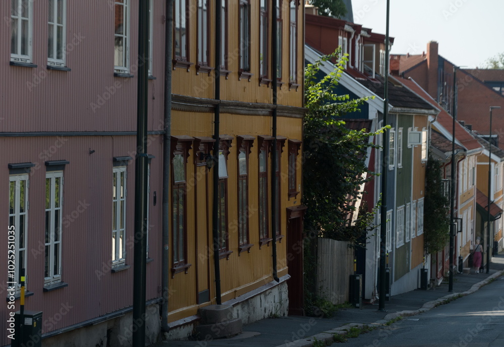 Φωτογραφία Quaint street with old wooden houses in Rodelokka - 2