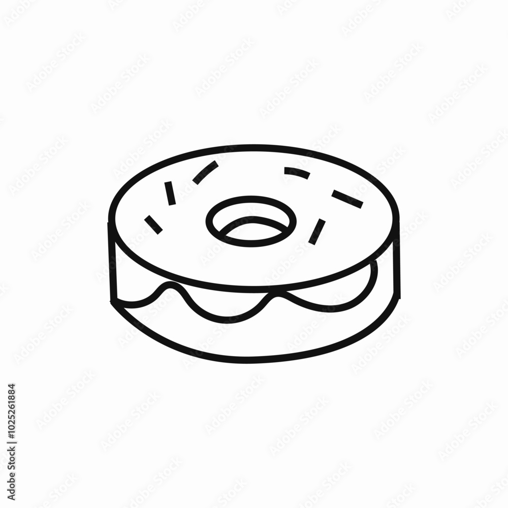 donut sweat icon sign vector donut sweat icon sign vector