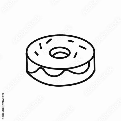 donut sweat icon sign vector