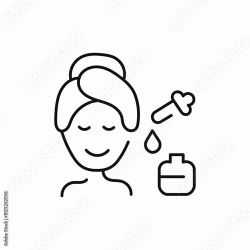 face skin care icon sign vector